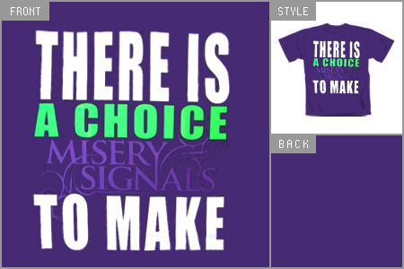 Unbranded Misery Signals (There Is A Choice) T-shirt