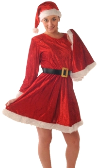 Unbranded Miss Santa Dress with Hat, Cape (Small)