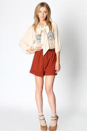 Unbranded Missy Lace Pussy Bow Blouse