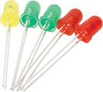 Unbranded Mixed Colours 5mm Flashing LEDs 5 Pack (