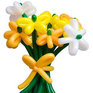 Unbranded Mixed Flower Handheld Balloon Bouquet