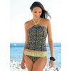 Unbranded Mixed Print Ruched Tankini