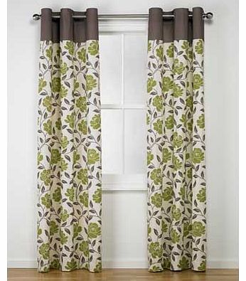 Unbranded Mobina Unlined Curtains - 229x229cm - Green