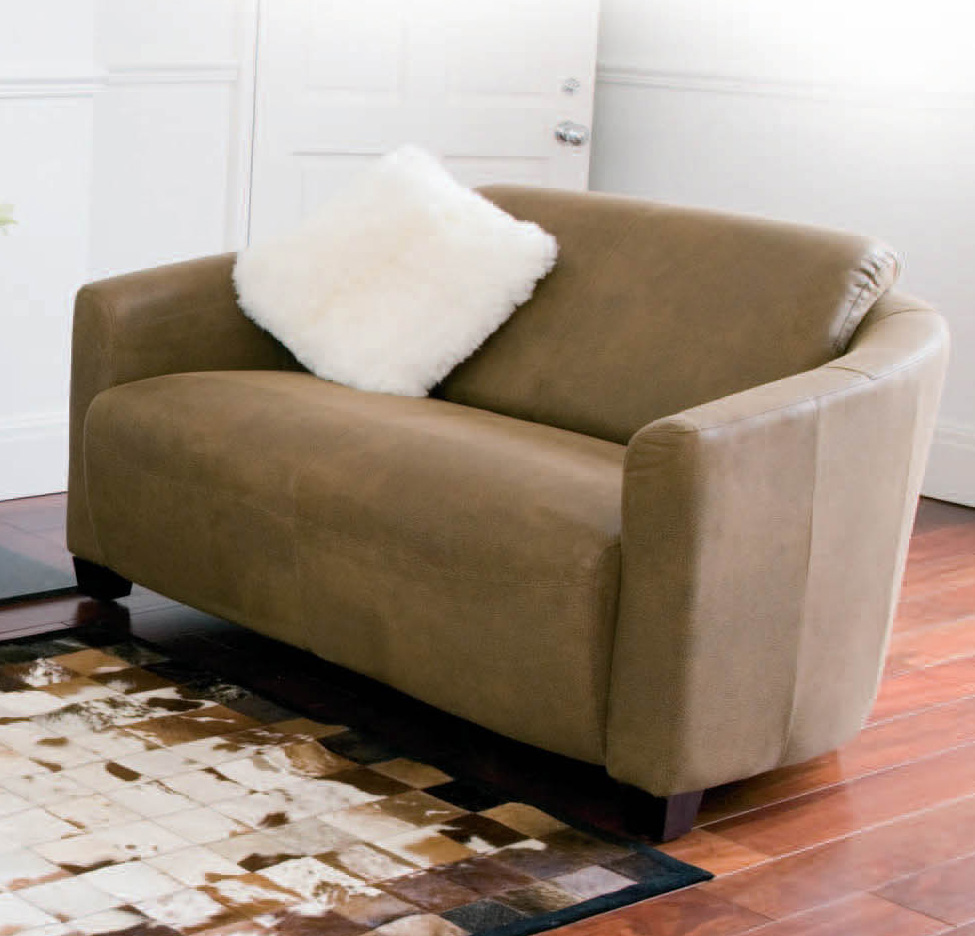 Unbranded Mocha 2-Seater Armchair in Microfibre Vintage