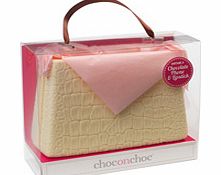 Unbranded Mock Croc Chocolate Handbag