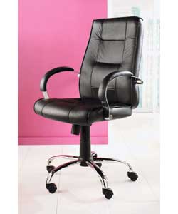 Modern Executive Leather Faced Managers Chair