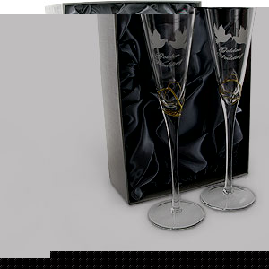 Unbranded Modern Golden Wedding Anniversary Pair of