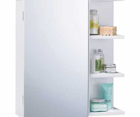 Unbranded Modern Mirrored Bathroom Cabinet with 3 Shelves