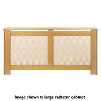Modern Radiator Cabinet - Beech Effect Medium Size 1198x900mm