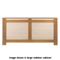 Modern Radiator Cabinet - Oak Effect Extra Large Size 2230x900mm