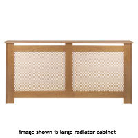 Modern Radiator Cabinet - Oak Effect Mini Size 770x815mm