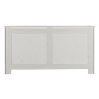 Modern Radiator Cabinet - White Lacquered Large Size 1710x900mm