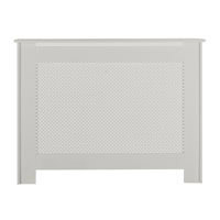 Modern Radiator Cabinet - White Lacquered Medium Size 1198x900mm