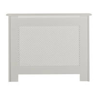 Modern Radiator Cabinet - White Lacquered Small Size 1017x800mm