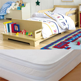Unbranded Modern Toddler Bed and Lulworth Cool Flow Mattress - SAVE andpound;10