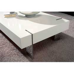 Moderno - Deco White Laquer Coffee Table