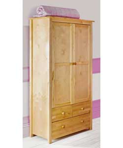 Size (H)190.5, (W)94, (D)56cm. Contemporary design of solid birch and birch veneer.Solid birch handl