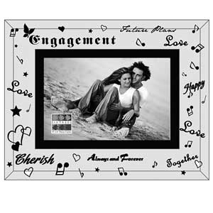 Unbranded Moments Engagement 6 x 4 Glass Photo Frame