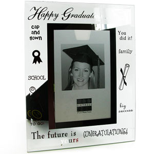 Unbranded Moments Glass Graduation 4 x 6 Photo Frame