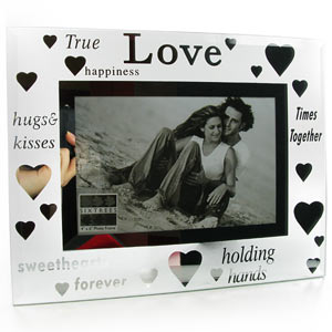 Unbranded Moments Glass True Love 4 x 6 Photo Frame