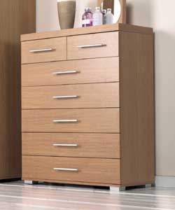 Monaco Oak 5 plus 2 Drawer Chest