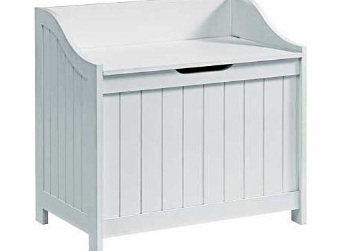 Unbranded Monks Bench Style Laundry Box - White