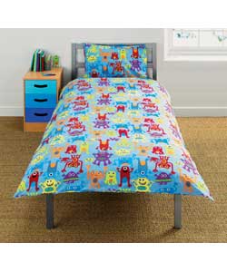 Unbranded Monsters Duvet Cover Set - Single