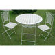 A beautiful set for use in the garden at any time of day or night.