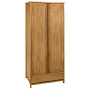 This double wardrobe from the Monzora range comes in an oak finish and offers a pracitcal storage so