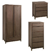 Unbranded Monzora Bedroom furniture Package, Dark Oak