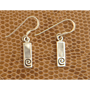 MOP Swirl Drop Earring
