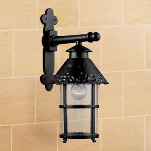 Unbranded Moroccan wall light with seeded glass diffuser