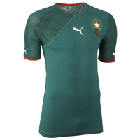 Unbranded Morocco Home Shirt 2009/11 - Green/Red.