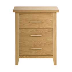 Unbranded Morris - Ashton  3 Drawer Large Bedside Table