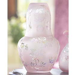 Selected by Laurence Llewelyn-Bowen. Pretty Morris-inspired accessories in etched, pearly pink