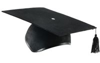 Unbranded Mortar Board Black Felt (2 piece)