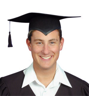 Mortar Board, black felt