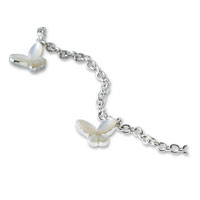 mother of pearl butterfly bracelet