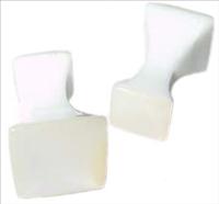 Unbranded Mother of Pearl Square Dumbbell Cufflinks by