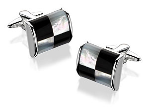 Unbranded Mother Of Pearl Swivel Cufflinks - 015326