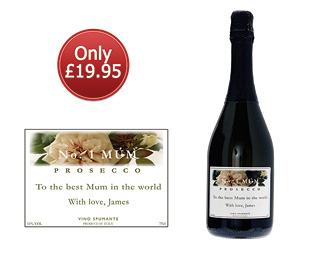 Unbranded Mothers Day Prosecco Flower Label