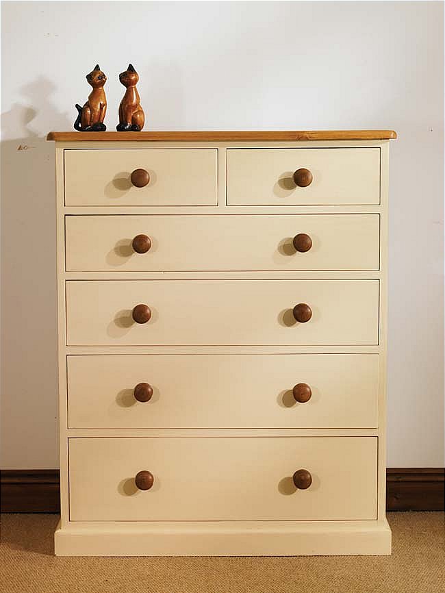 Unbranded Mottisfont Painted 2 Over 4 Chest Of Drawers
