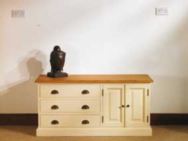 Unbranded Mottisfont Painted Longlow Boy (White, Pine,