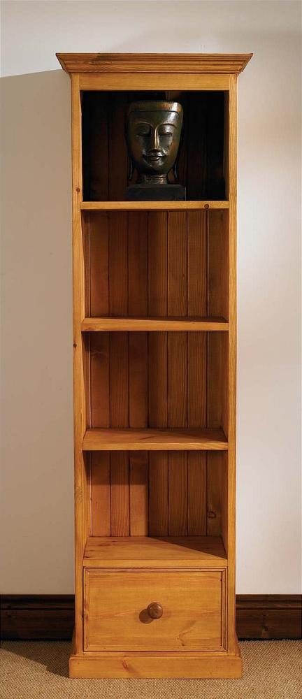 Unbranded Mottisfont Waxed Slim Jim Bookcase (Wooden)