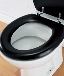 Moulded Black 2 Piece Toilet Seat