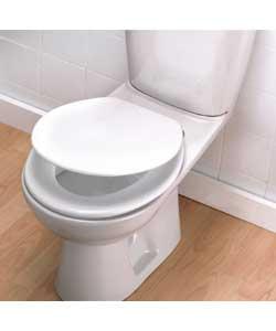 Unbranded Moulded White Toilet Seat