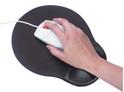 Mouse Pad With Gel Wrist Rest