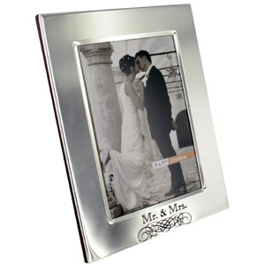 Unbranded Mr and Mrs Silver Plated Photo Frame