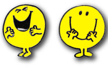 Unbranded Mr Happy Cufflinks