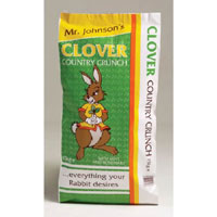 Clover country crunch rabbit food is a fresh, natural and nutritious mix of thickly rolled flakes an